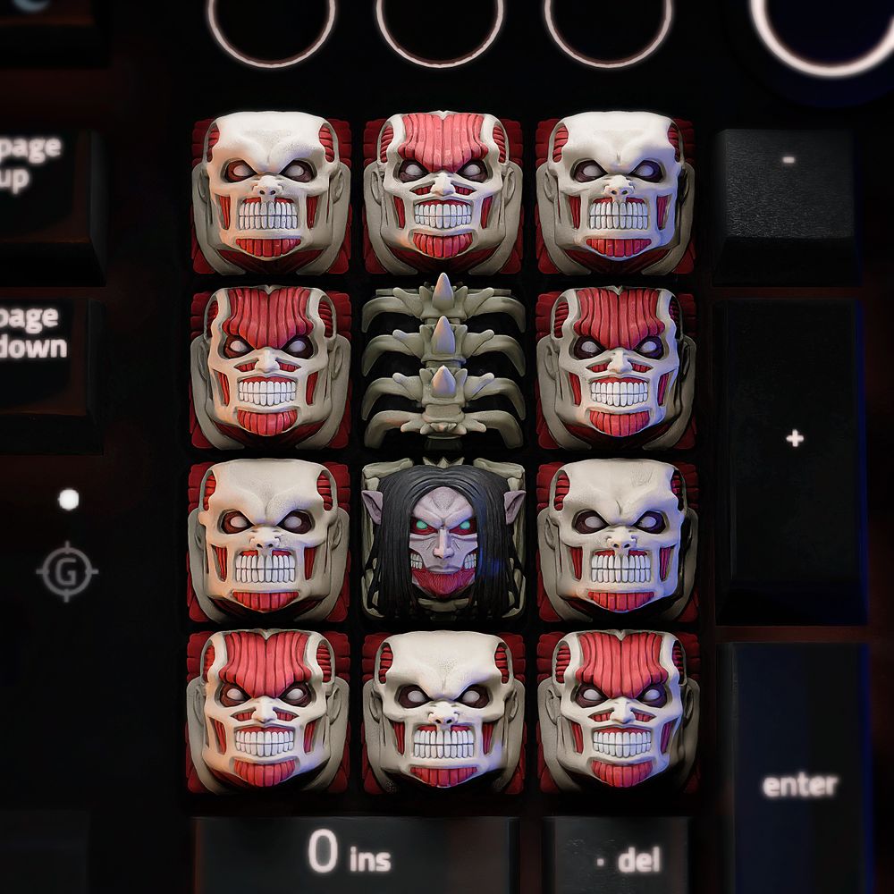 图片[2]-进击的巨人键盘帽-3D合纵社-3D打印模型STL格式3mf格式免费下载！