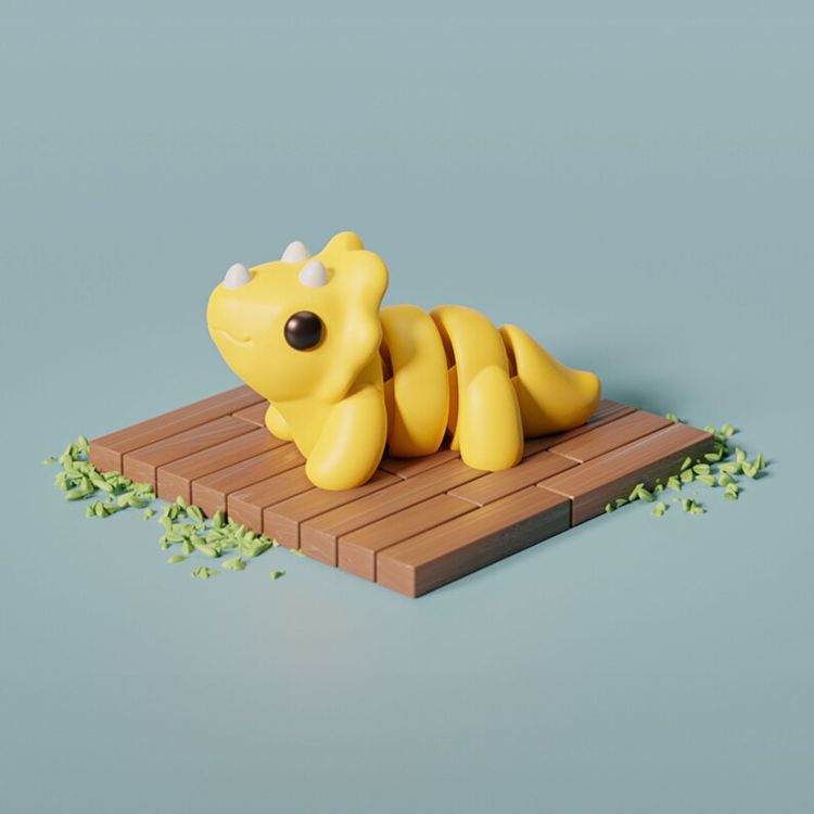 三角龙-3D合纵社-3D打印模型STL格式3mf格式免费下载!