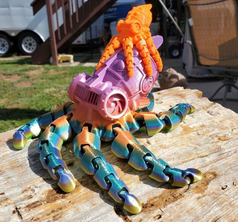 机械章鱼-3D合纵社-3D打印模型STL格式3mf格式免费下载！