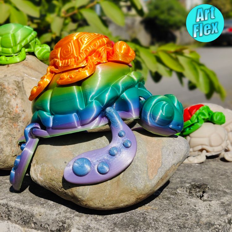 小海龟-3D合纵社-3D打印模型STL格式3mf格式免费下载！