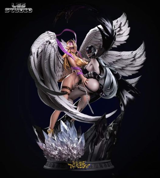 天女兽&女恶魔兽-3D合纵社-3D打印模型STL格式3mf格式免费下载！