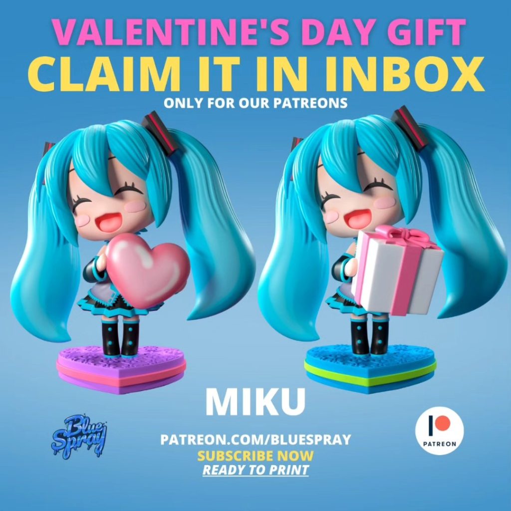 初音未来-3D合纵社-3D打印模型STL格式3mf格式免费下载！