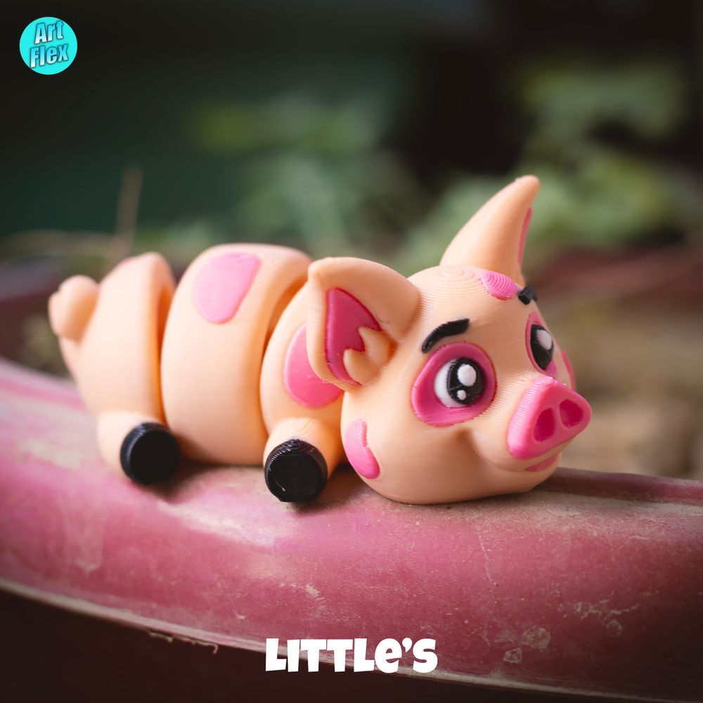 图片[2]-小猪钥匙链-3D合纵社-3D打印模型STL格式3mf格式免费下载！