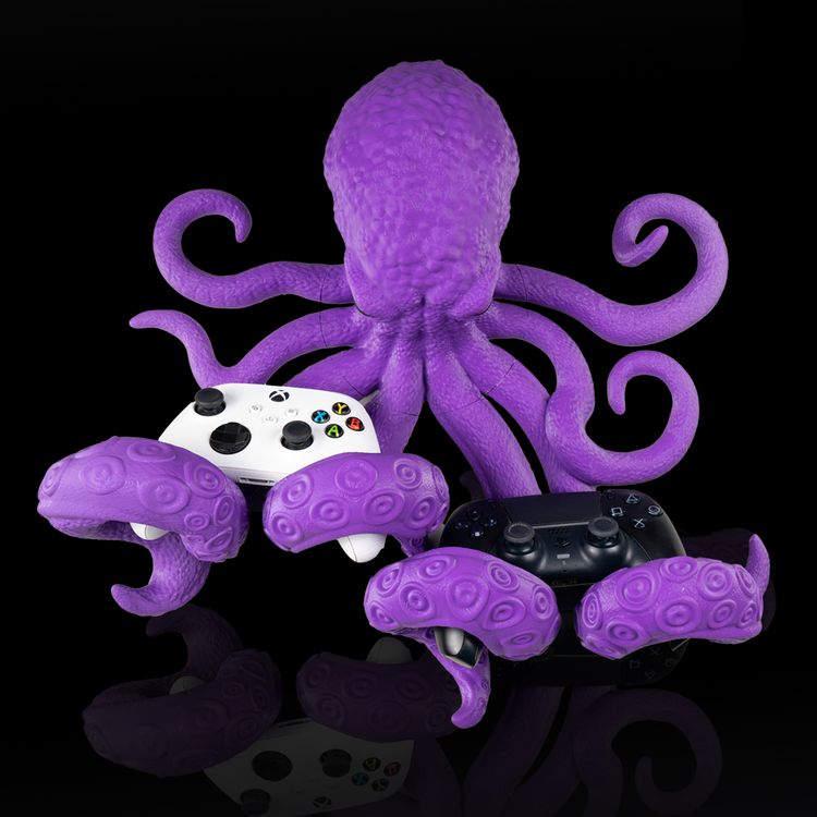 图片[2]-章鱼 手柄、耳机托-3D合纵社-3D打印模型STL格式3mf格式免费下载！