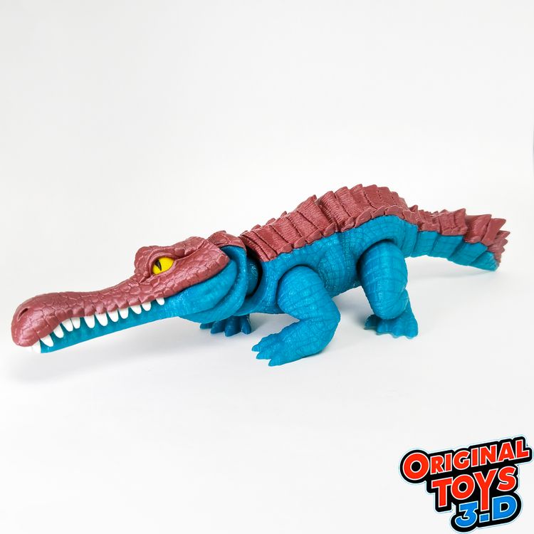 鳄鱼玩具-3D合纵社-3D打印模型STL格式3mf格式免费下载！