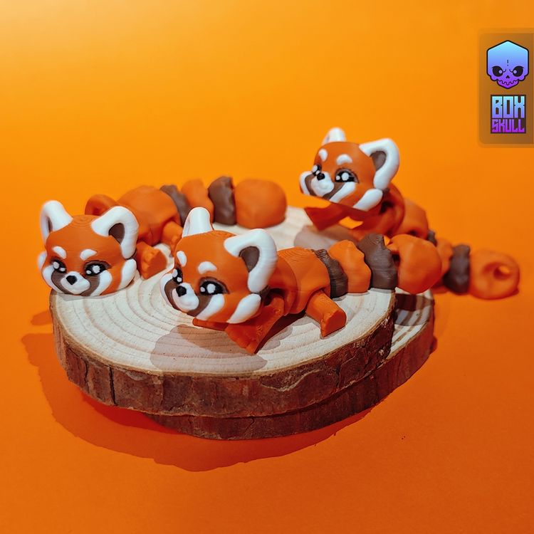 小熊猫-3D合纵社-3D打印模型STL格式3mf格式免费下载！