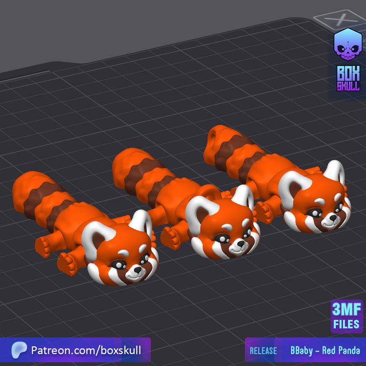 图片[2]-小熊猫-3D合纵社-3D打印模型STL格式3mf格式免费下载！