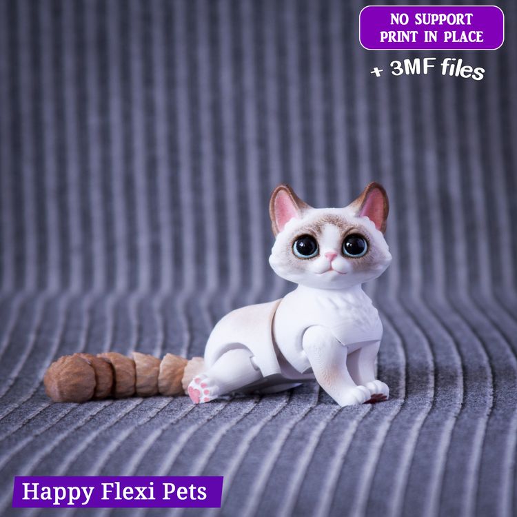 图片[3]-可爱猫咪-3D合纵社-3D打印模型STL格式3mf格式免费下载！