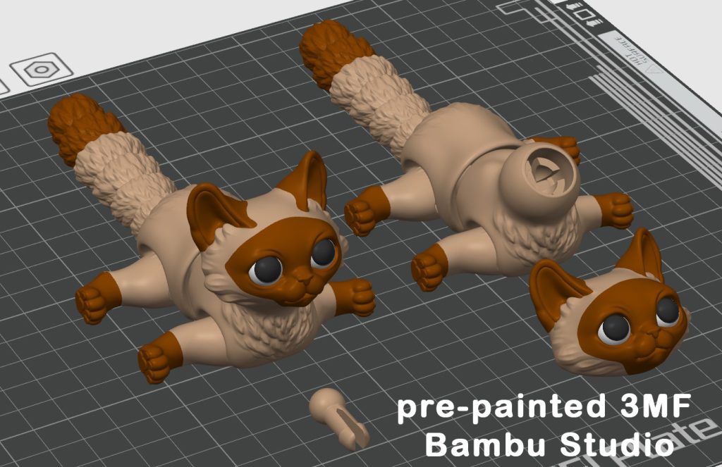 图片[2]-可爱猫咪-3D合纵社-3D打印模型STL格式3mf格式免费下载！