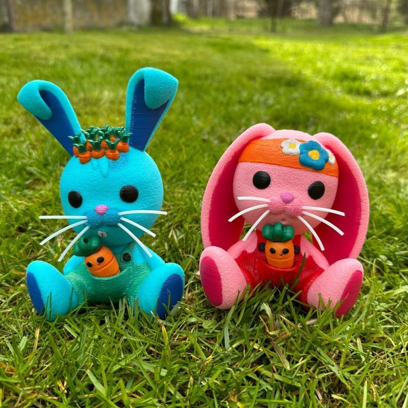 兔兔兄弟-3D合纵社-3D打印模型STL格式3mf格式免费下载！