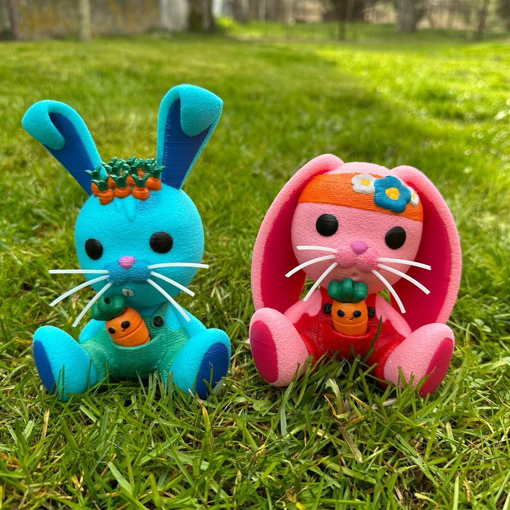 兔兔兄弟-3D合纵社-3D打印模型STL格式3mf格式免费下载！