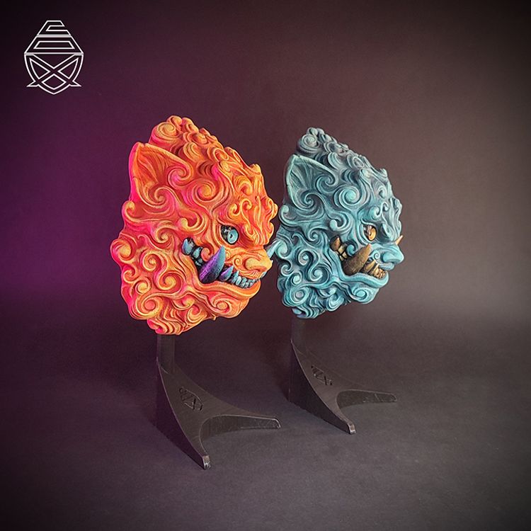 图片[2]-面具支架-3D合纵社-3D打印模型STL格式3mf格式免费下载！