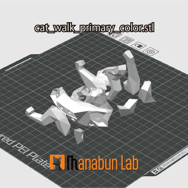 图片[2]-【拼图小动物】站立猫-3D合纵社-3D打印模型STL格式3mf格式免费下载！