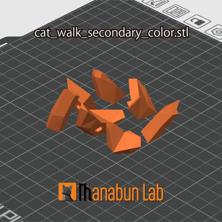 【拼图小动物】站立猫-3D合纵社-3D打印模型STL格式3mf格式免费下载！