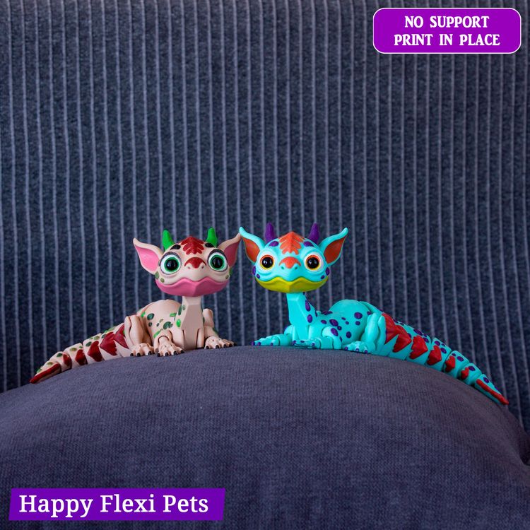 小彩龙-3D合纵社-3D打印模型STL格式3mf格式免费下载！