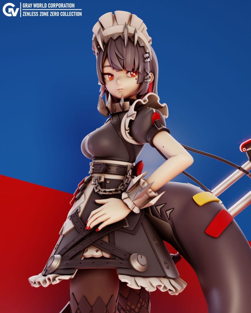 图片[3]-GrayWorld 绝区零 鲨鱼娘艾莲-3D合纵社-3D打印模型STL格式3mf格式免费下载！