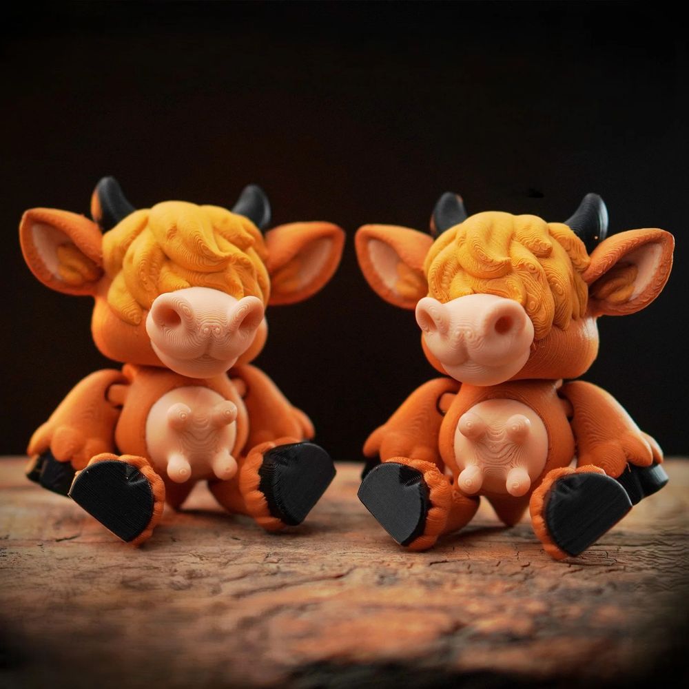 图片[2]-奶牛钥匙链-3D合纵社-3D打印模型STL格式3mf格式免费下载！