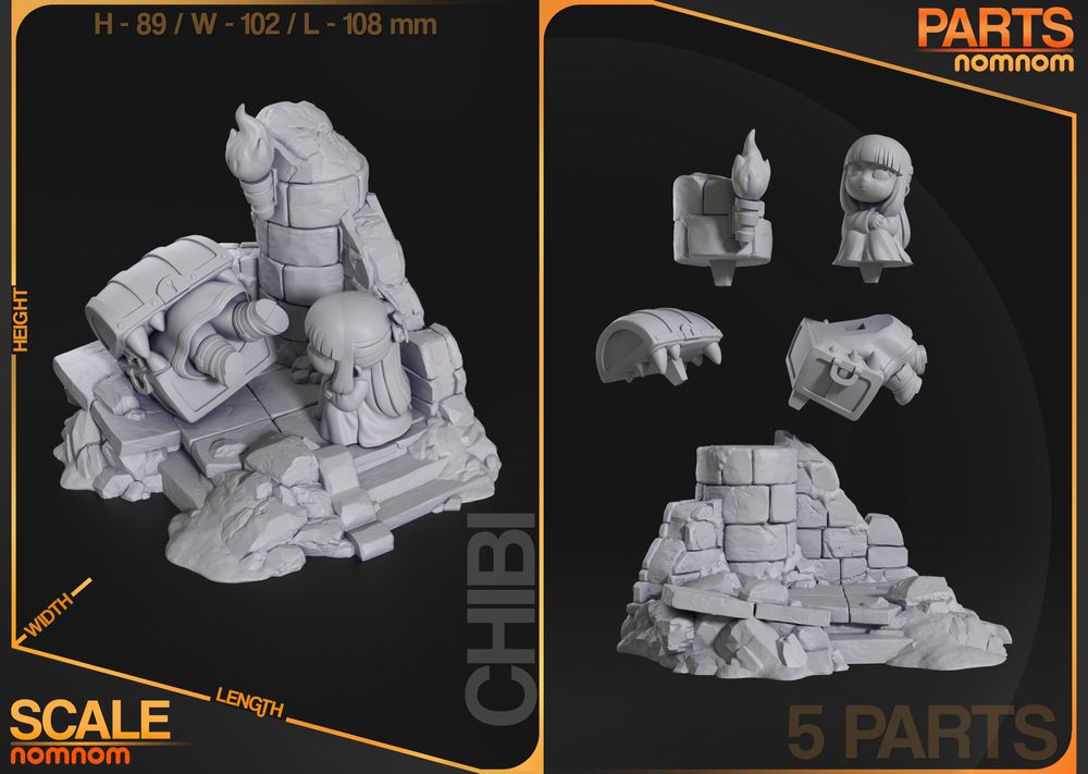 图片[2]-宝箱怪与芙莉莲-3D合纵社-3D打印模型STL格式3mf格式免费下载！