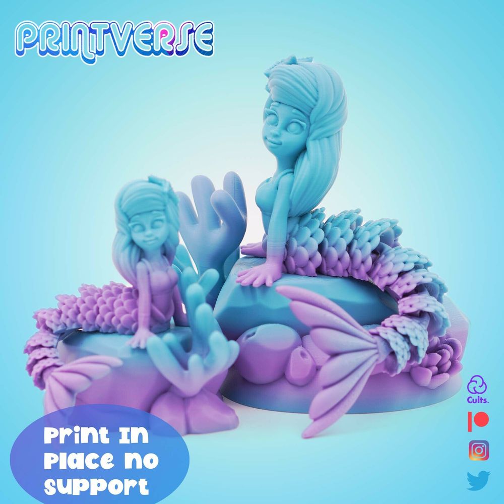 图片[4]-美人鱼-3D合纵社-3D打印模型STL格式3mf格式免费下载！