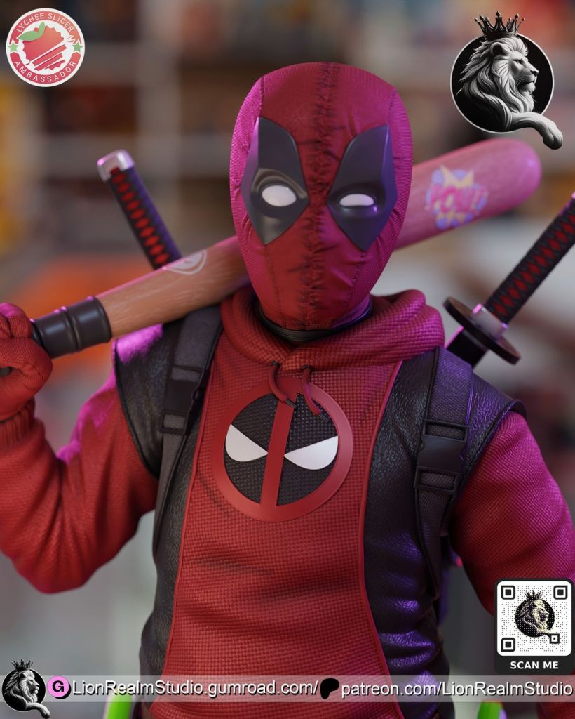 图片[3]-死侍-3D合纵社-3D打印模型STL格式3mf格式免费下载！