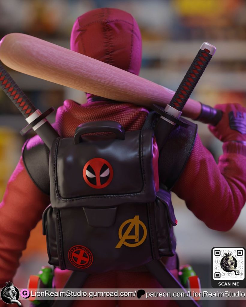 图片[2]-死侍-3D合纵社-3D打印模型STL格式3mf格式免费下载！