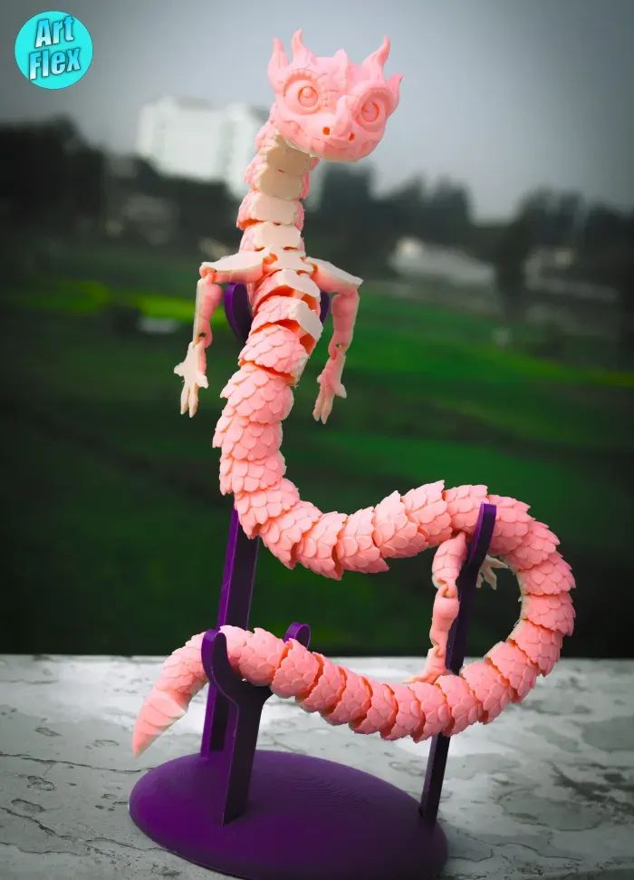 图片[2]-有支架的小龙-3D合纵社-3D打印模型STL格式3mf格式免费下载！