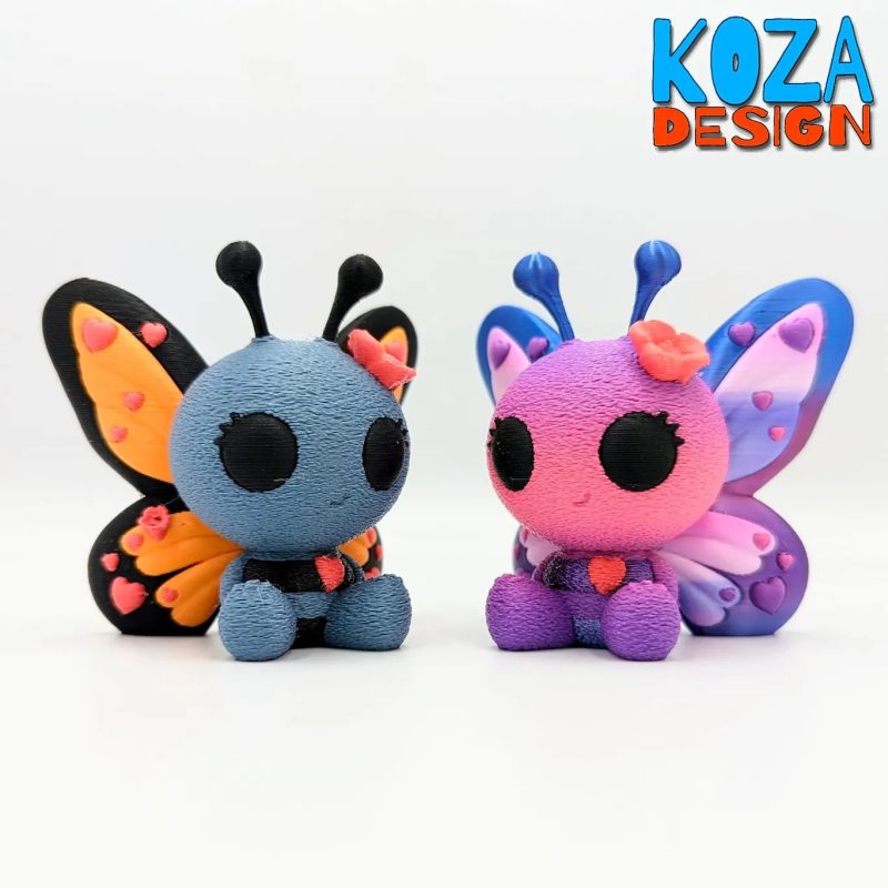 蝴蝶-3D合纵社-3D打印模型STL格式3mf格式免费下载！