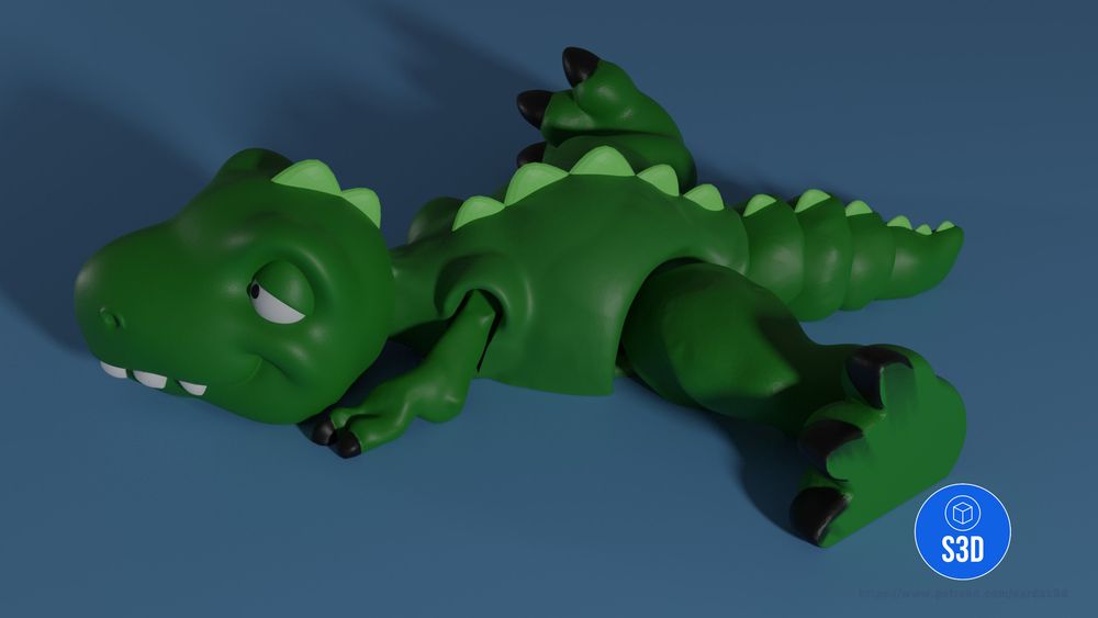 图片[4]-呆萌霸王龙-3D合纵社-3D打印模型STL格式3mf格式免费下载！