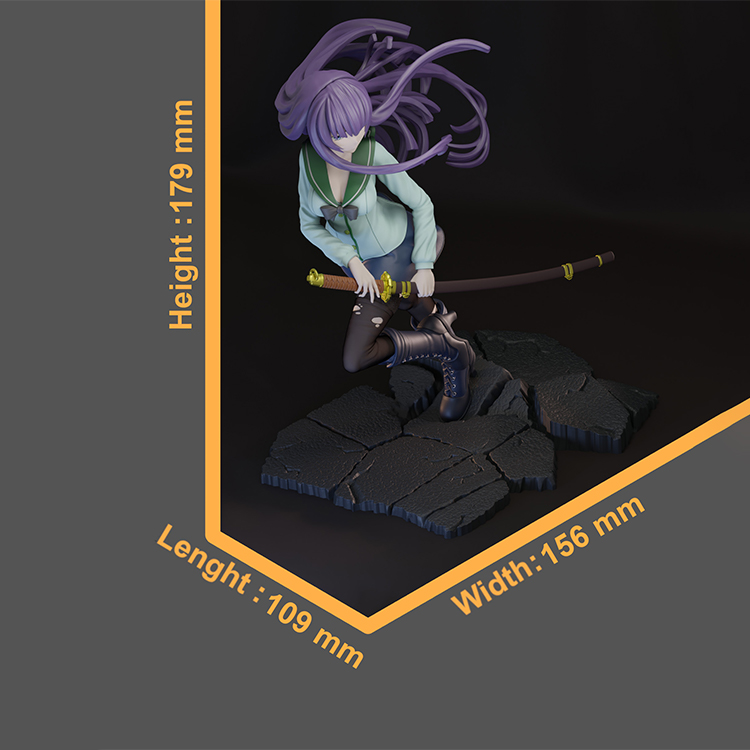 图片[3]-【学园默示录】毒岛冴子-3D合纵社-3D打印模型STL格式3mf格式免费下载！