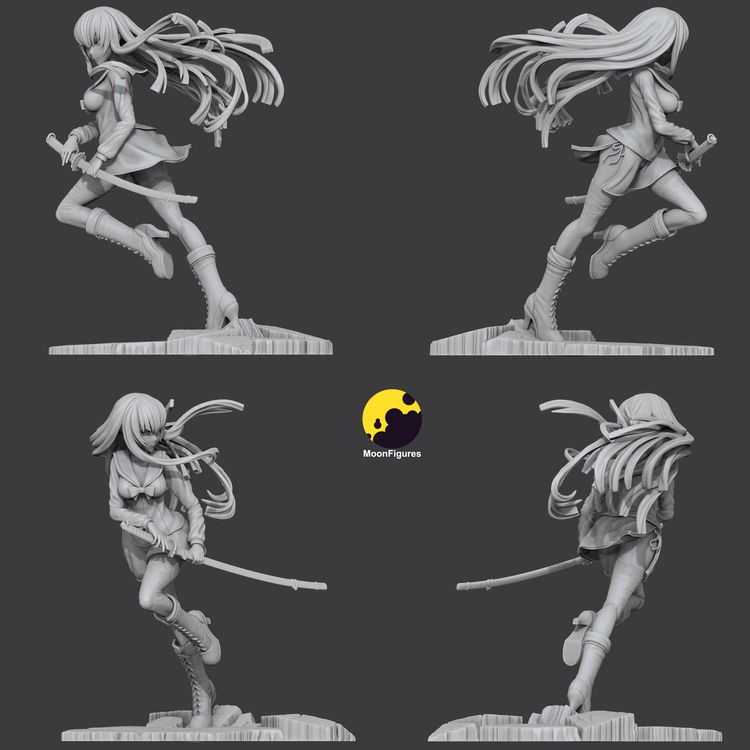 图片[2]-【学园默示录】毒岛冴子-3D合纵社-3D打印模型STL格式3mf格式免费下载！