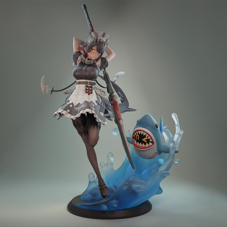 【绝区零】爱莲 鲨鱼妹-3D合纵社-3D打印模型STL格式3mf格式免费下载！