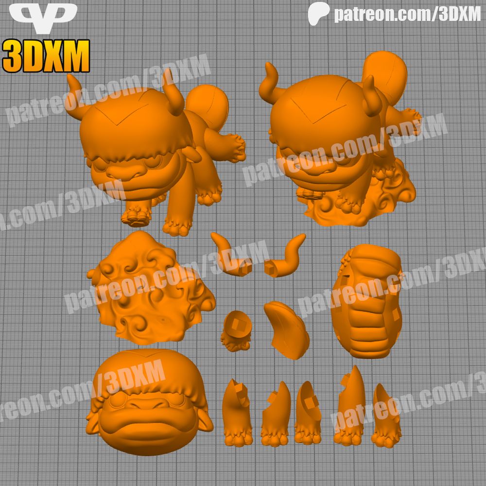 图片[2]-飞天蛮牛-3D合纵社-3D打印模型STL格式3mf格式免费下载！