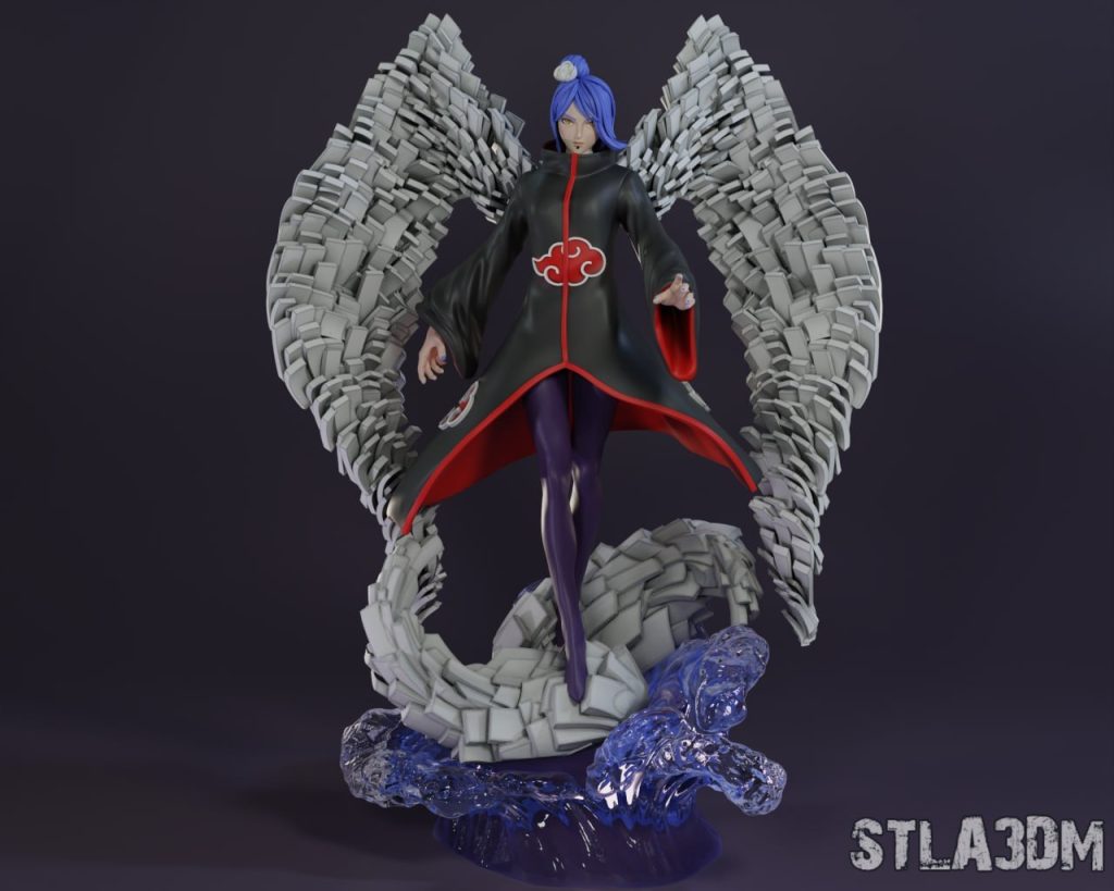 【火影忍者】小南-3D合纵社-3D打印模型STL格式3mf格式免费下载！