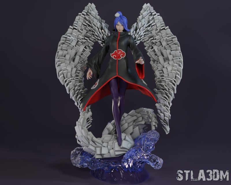 【火影忍者】小南-3D合纵社-3D打印模型STL格式3mf格式免费下载！