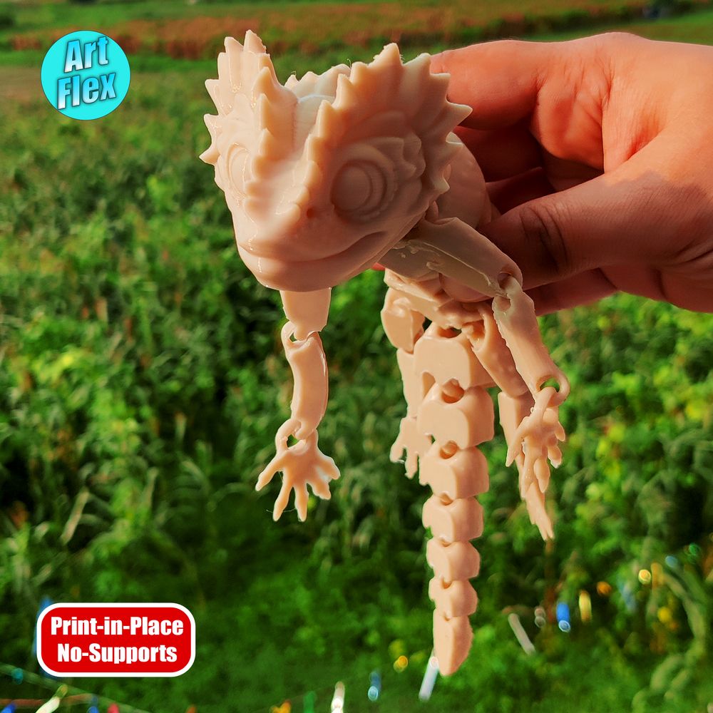 图片[4]-蜥蜴-3D合纵社-3D打印模型STL格式3mf格式免费下载！