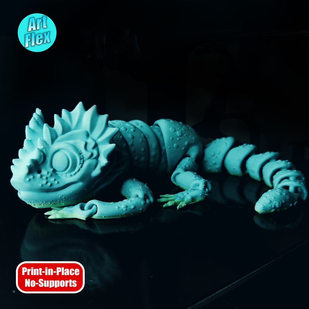 图片[2]-蜥蜴-3D合纵社-3D打印模型STL格式3mf格式免费下载！