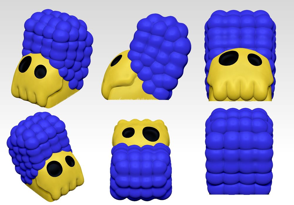 图片[3]-骷髅头辛普森一家键盘帽-3D合纵社-3D打印模型STL格式3mf格式免费下载！