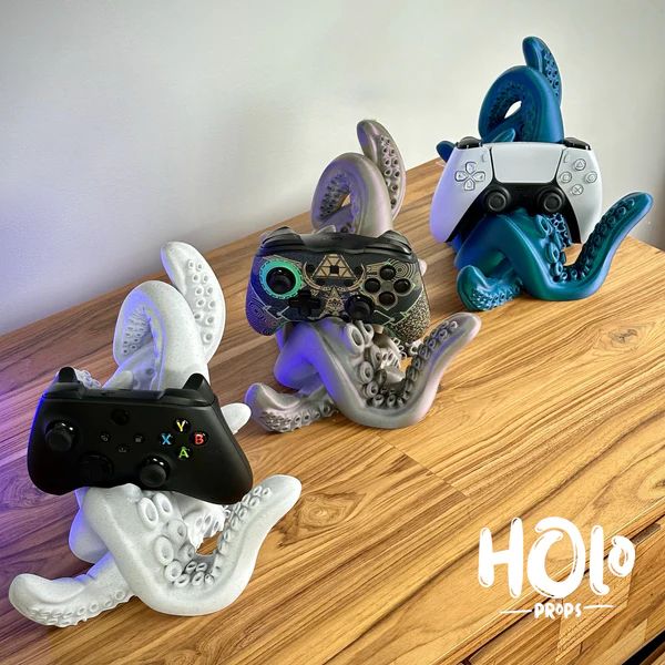 ps5手柄架-3D合纵社-3D打印模型STL格式3mf格式免费下载！