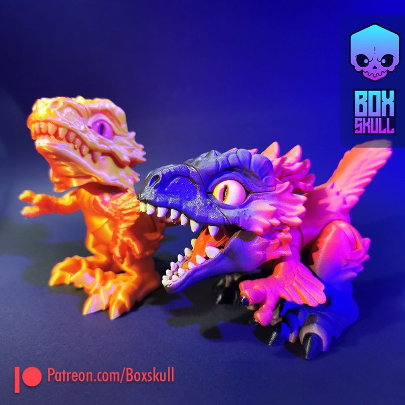 烈火迅猛龙-3D合纵社-3D打印模型STL格式3mf格式免费下载！