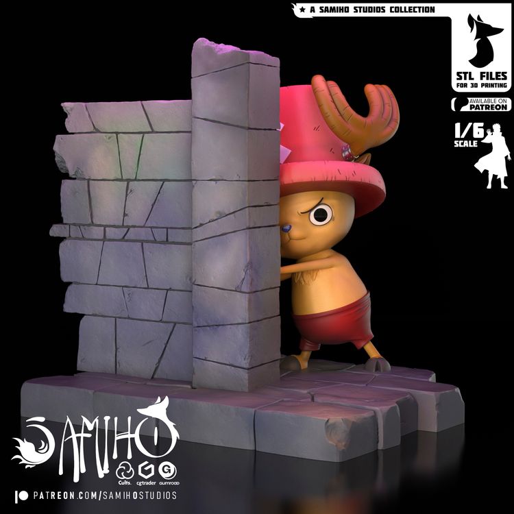 图片[4]-【海贼王】乔巴-3D合纵社-3D打印模型STL格式3mf格式免费下载！