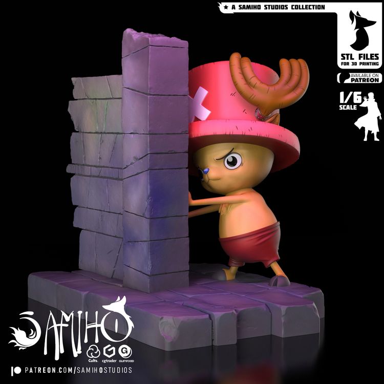 图片[3]-【海贼王】乔巴-3D合纵社-3D打印模型STL格式3mf格式免费下载！