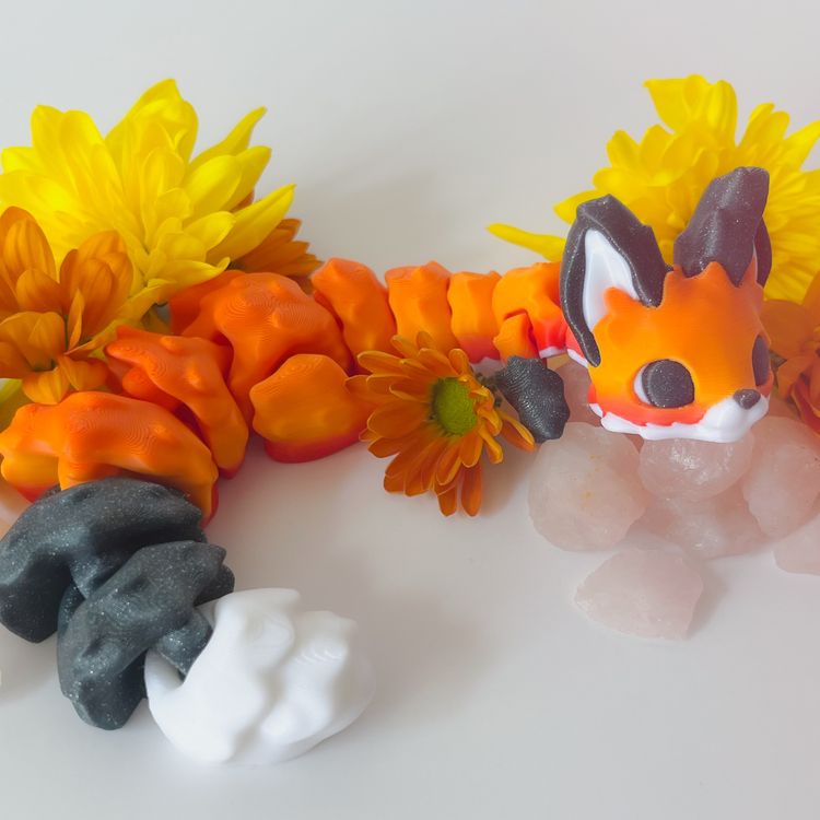 大尾巴小狐狸-3D合纵社-3D打印模型STL格式3mf格式免费下载！