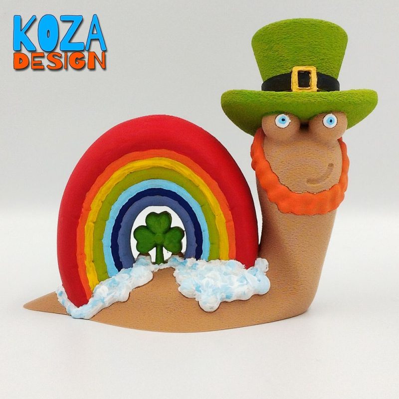 幸运蜗牛-3D合纵社-3D打印模型STL格式3mf格式免费下载！