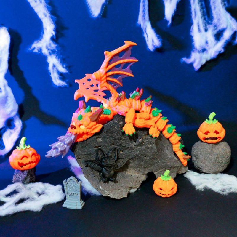 喷火南瓜龙-3D合纵社-3D打印模型STL格式3mf格式免费下载！