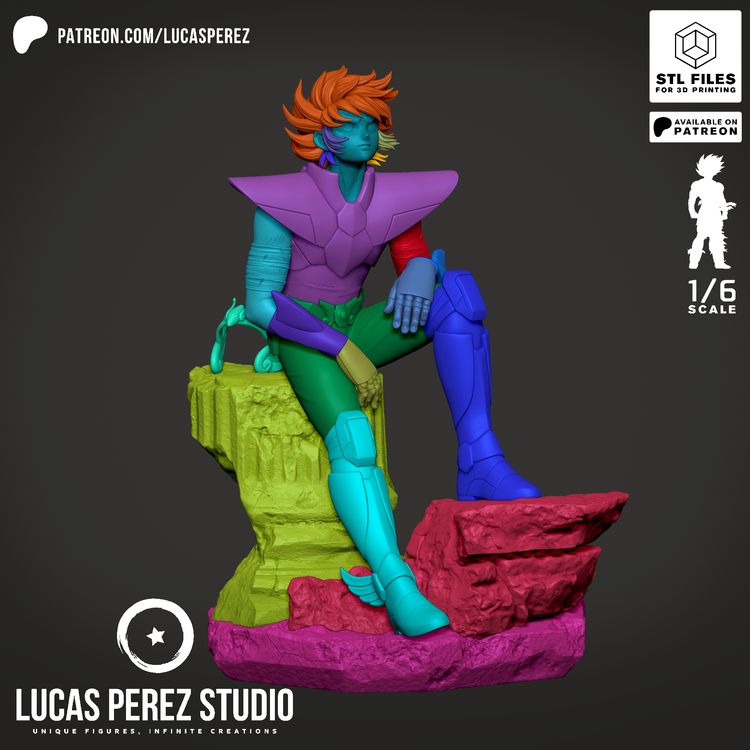 图片[3]-【圣斗士星矢】星矢-3D合纵社-3D打印模型STL格式3mf格式免费下载！