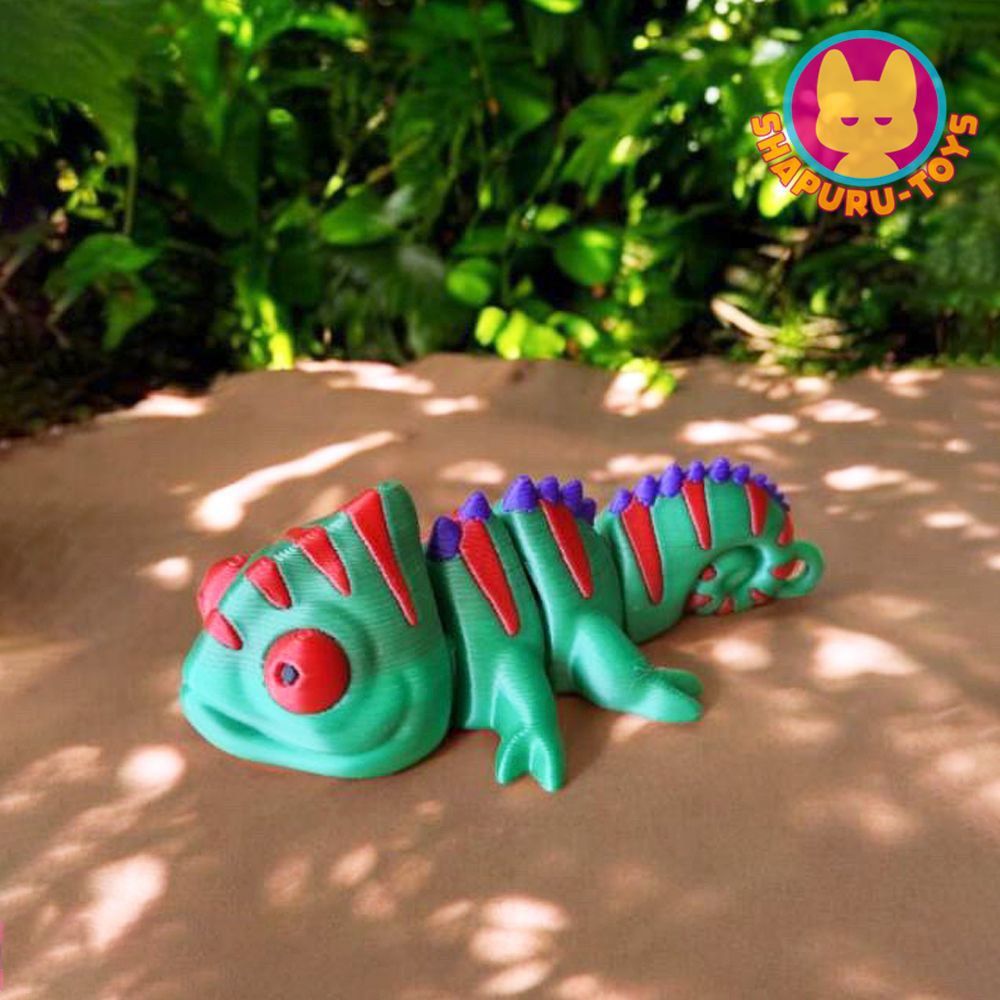 变色龙-3D合纵社-3D打印模型STL格式3mf格式免费下载！