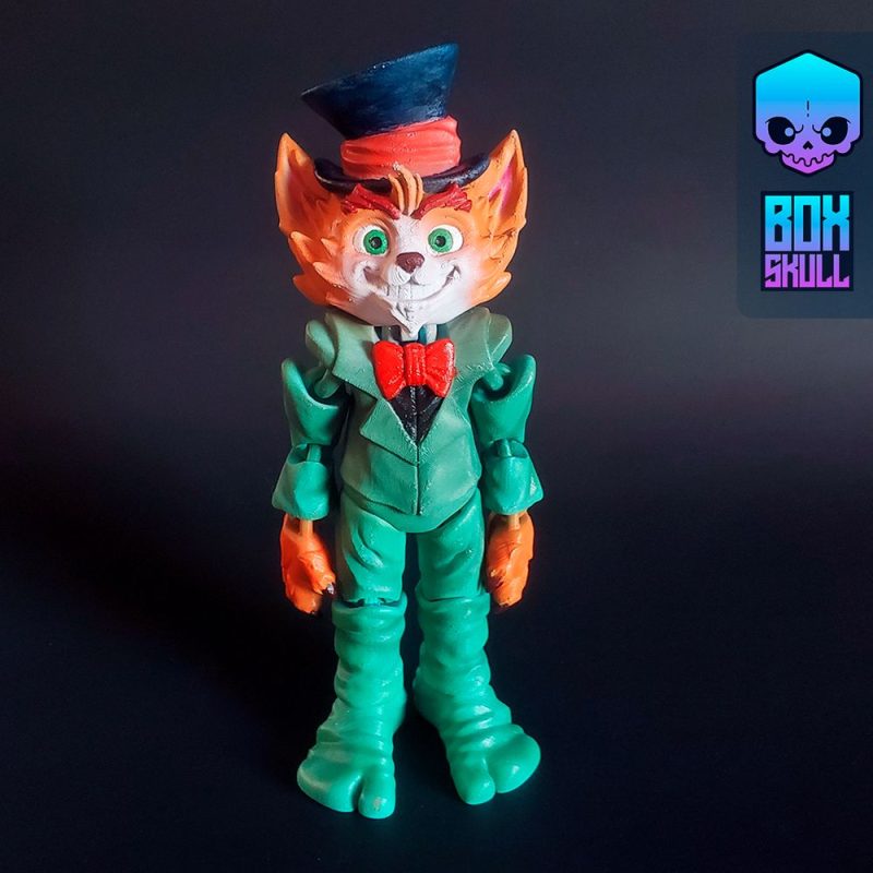 帽子猫-3D合纵社-3D打印模型STL格式3mf格式免费下载！