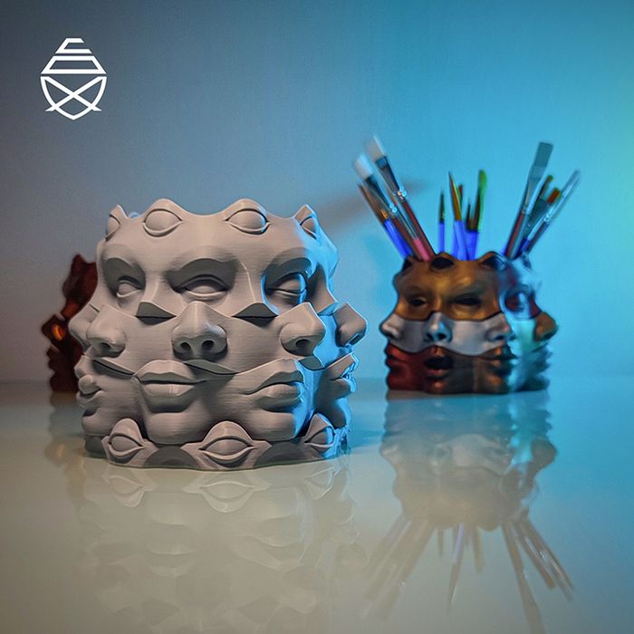 图片[3]-多面花盆、笔筒-3D合纵社-3D打印模型STL格式3mf格式免费下载！