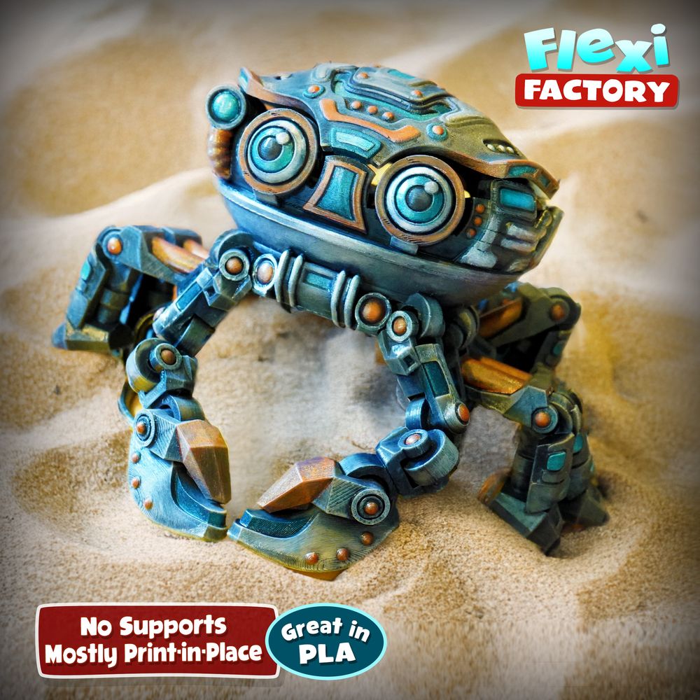 图片[3]-赛博机甲螃蟹-3D合纵社-3D打印模型STL格式3mf格式免费下载！