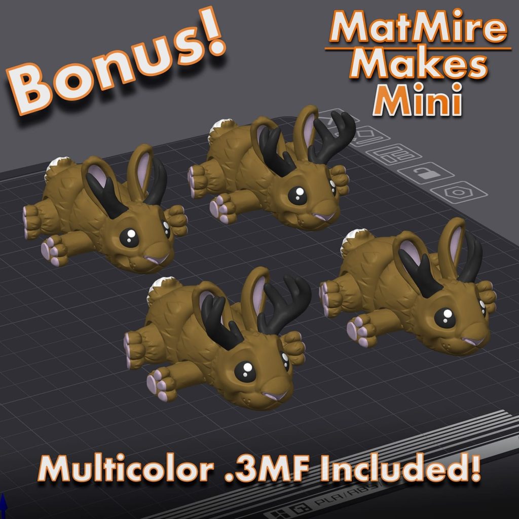 图片[2]-麋鹿小兔子-3D合纵社-3D打印模型STL格式3mf格式免费下载！